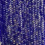 Мънисти от чешки кристал, синьо-бензинов оттенък, на конец, диаметър 8×6 мм, дължина 40–42 см