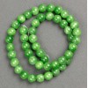 Намистини от акрил с имитация на нефрит, на конец, гладки топчета, диаметр 8,5 мм, дължина 40 см