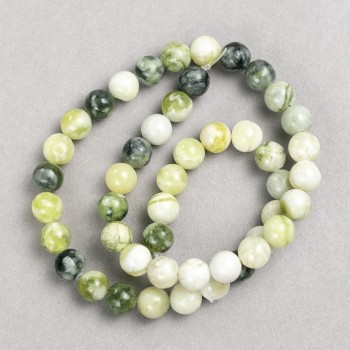 Мънисти Офит (изкуствен акрил) на конец, гладка топка, диаметър 8,5 мм, дължина 38 см