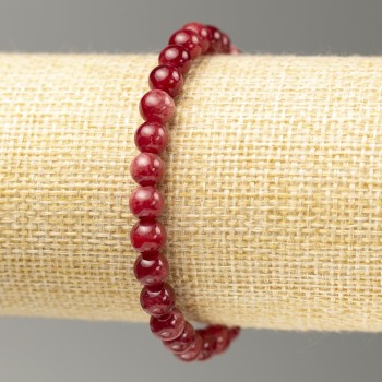 Гривна на ластик от турмалин (изкуствен акрил) гладка мъниста, диаметър около 6,5 мм, дължина 18 см