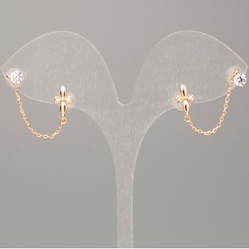 Обеци Xuping позлатени 18К пусети