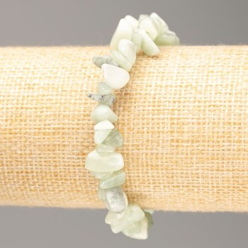 Браслет от естествен камък оникс, късчета, диаметър 14,5×4–7×3(±)мм, дължина 18 см на ластик