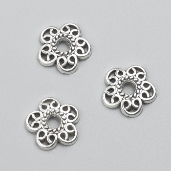 Фурнитура: накрайник, метален цвят - сребърен, диаметър 12×2 мм (±), фасовка -20 г, 52 бр. (±)