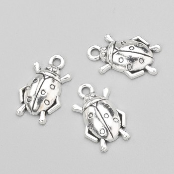 Висулка «Божия калинка» фурнитура 18×11 мм опаковка 20 бр.