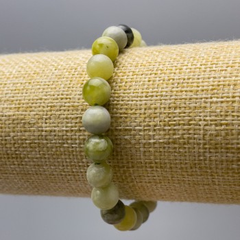 Гривна Офит (изкуствен акрил) гладка мъниста, диаметър около 8,5 мм, дължина 18 см (еластична основа)