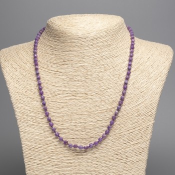 Намисто от естествен камък Фосфосидерит грановано кубче, диаметър 4×4 мм, дължина 48 см +