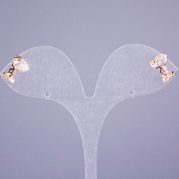 Каф Xuping Позолота 18К білі стрази Love 10х8мм +