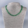 Огърлица от хризопраз – естествен камък, гранен куб, диаметър 5×5 мм, дължина 49 см