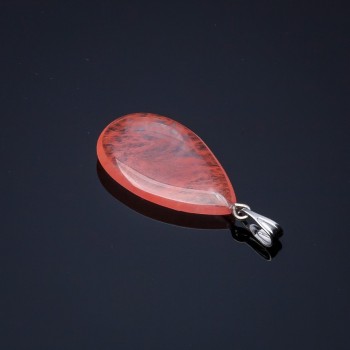 Висулка с халцедон под формата на капка 2,5×1,7 см (±)