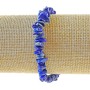 Гривна от лазурит, естествени камъни — късчета, размер около 7×2 мм, дължина 18 см (еластична)