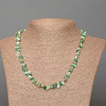 Гердан Асортимент от естествени камъни, късчета, диаметър 8×4 мм, дължина 48 см