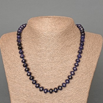 Авантюриново колие «Нощ Каира» (изкуствен) гладък рондел, диаметър 9×7 мм, дължина 50 см