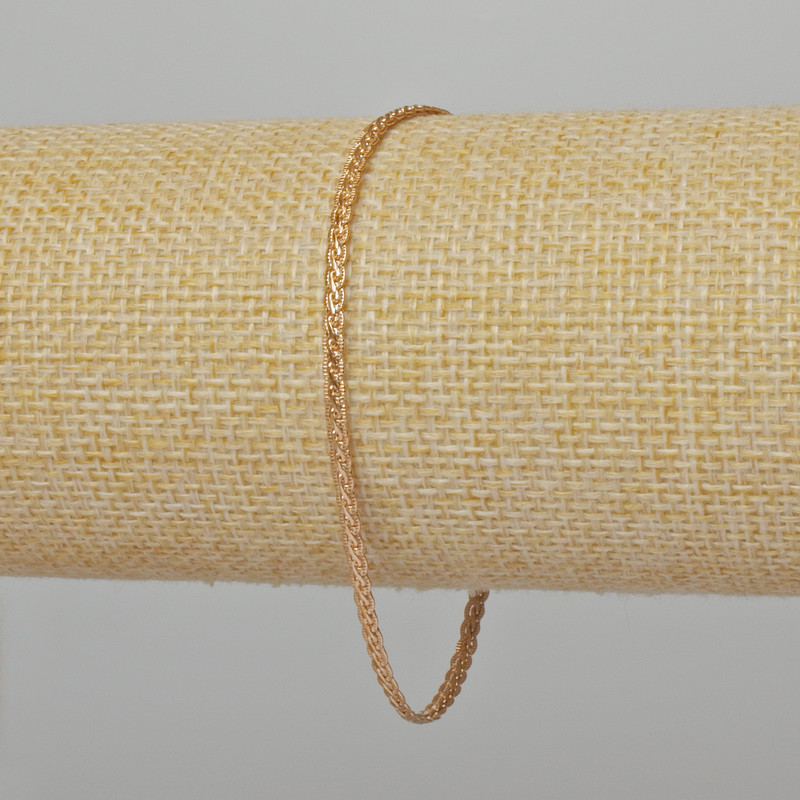 Браслет Xuping позлата 18К, дължина 19 см, дебелина 2,5 мм+