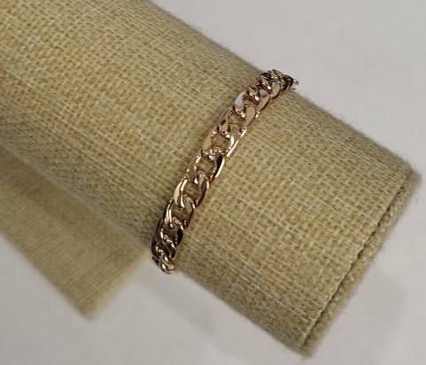 Гривна Xuping позлата 18К, дължина 18 см, дебелина 7 мм+