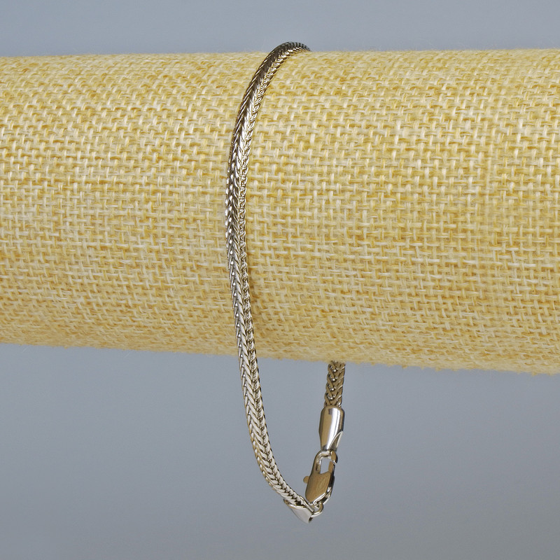 Гривна Xuping Родий, дебелина 3,5 мм ±, дължина 21 см ±