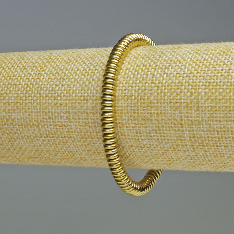 Браслет гематит рондели златист цвят, диаметър 6×2 мм, дължина 18 см ±, еластична основа