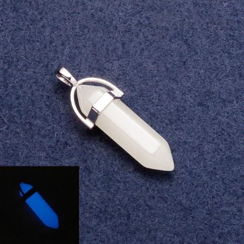 Ожерелие от оникс, което свети в тъмнината, шестоъгълник «Синя светлина»