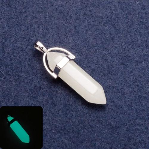 Кулон от оникс с форма на шестоъгълник, «Бирюзово сияние»