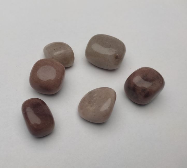 Сувенирен естествен камък родохрозит галтоване 22×17 мм (±) фасовка 100 г