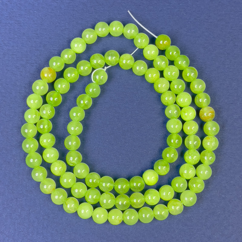 Мънисти от оникс – гладка мъниста, диаметър 4,5 мм, дължина 40 см, на конец