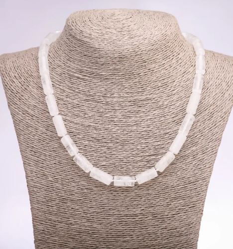 Намисто планински кристал цилиндър, диаметър 8×17 мм, дължина 47 см