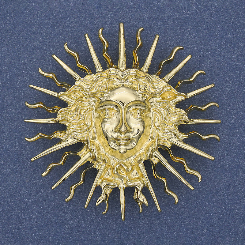 Брошка-кулон Ярило златист метал 59 мм+