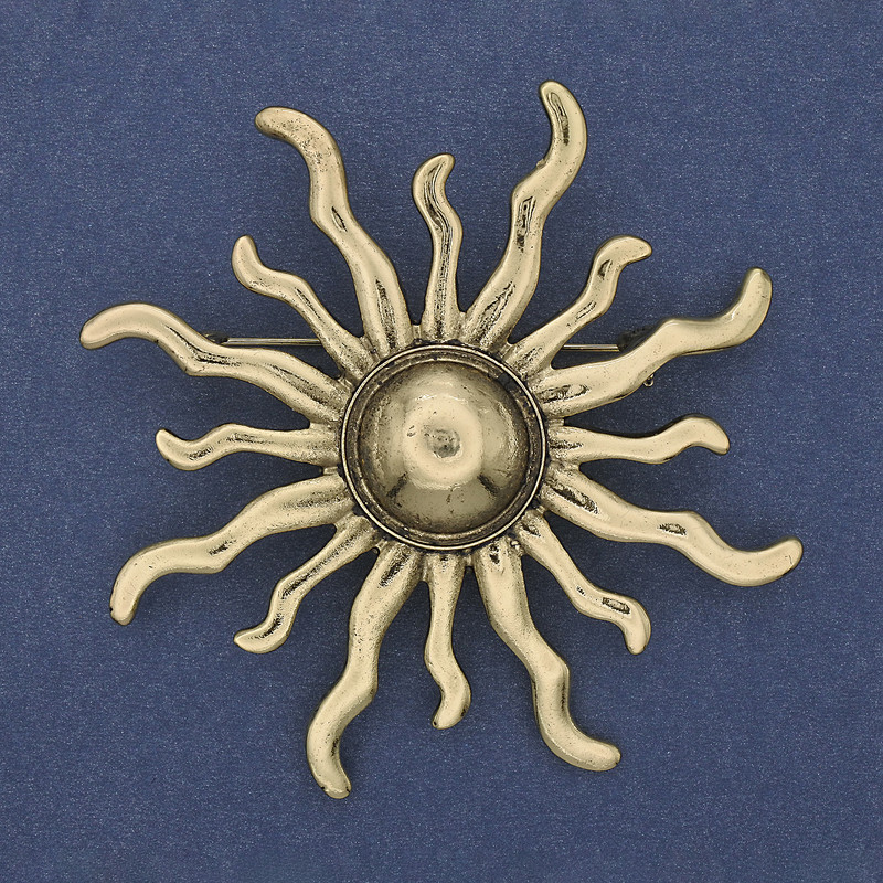 Брошка «Ярило» златист метал 69 мм+