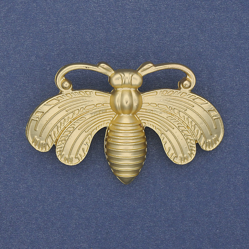 Брошка Пеперуда, цвят матово злато, метал златист, 50×33 мм+