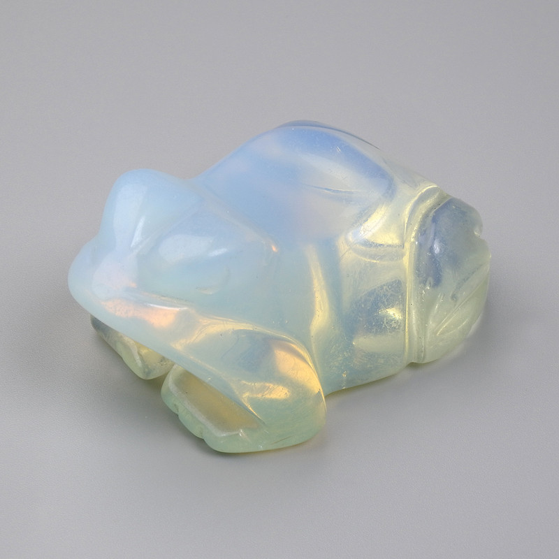 Сувенирна статуетка жаба от лунен камък 55×30×40 мм+