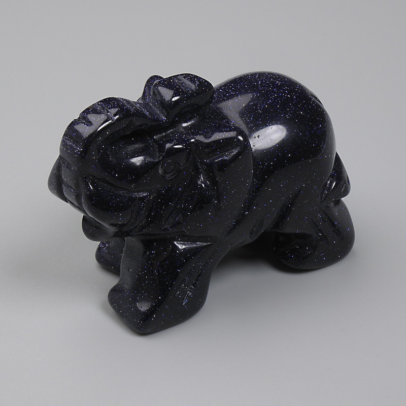 Сувенирна статуетка Слон авантюрин Нощ на Каира 55×35×26 мм+