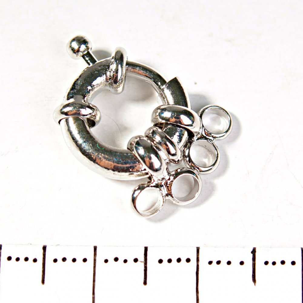 Закопчалка за мъниста и гривни, бублик на две нишки