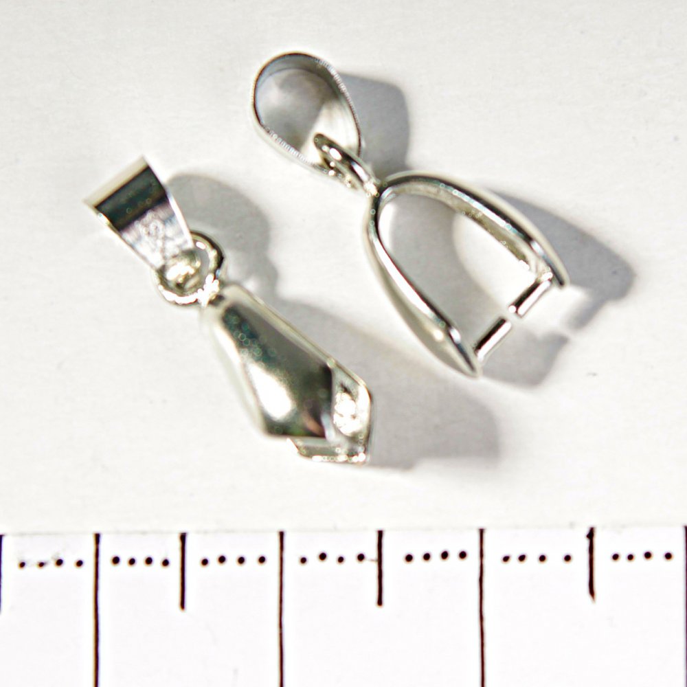 Висулкова основа със щифт за шнур, гладка, голяма 20 мм, опаковка 20 бр