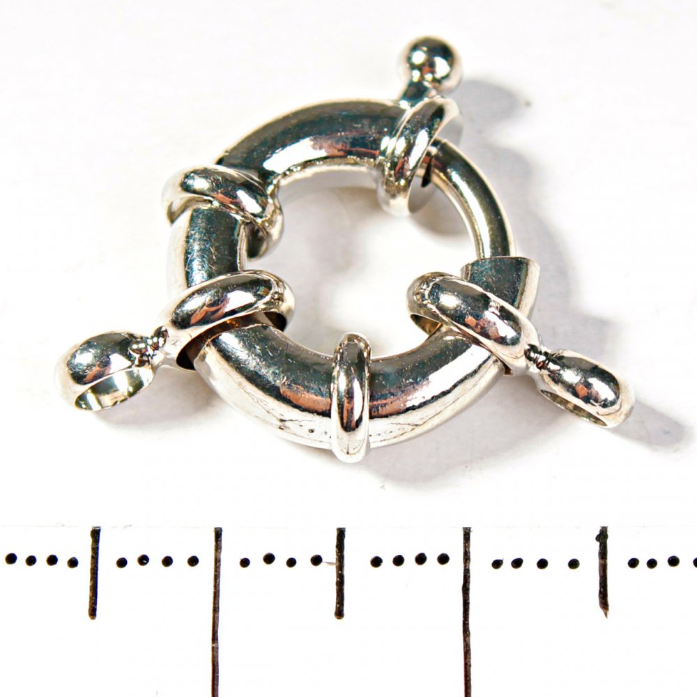 Закопчалка за мъниста и гривни, кръгла форма, за една нишка, 12 мм