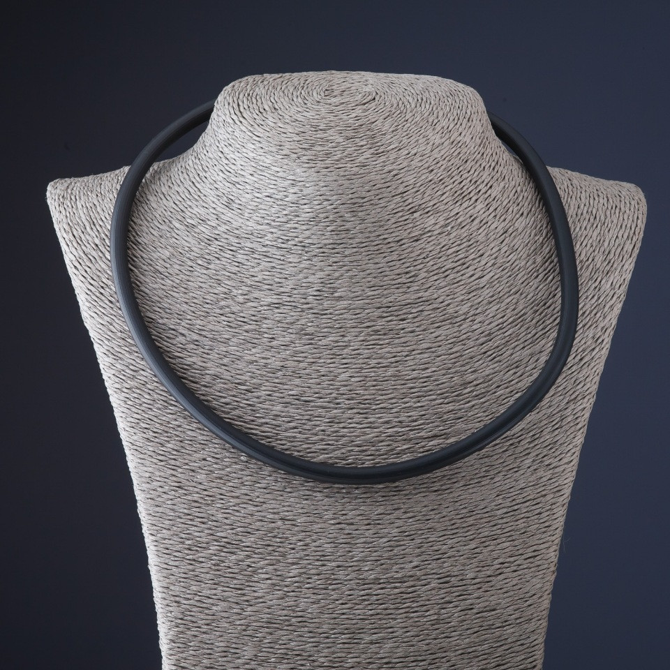 Сив каучуков шнур, диаметър 6 мм + -, дължина 50 см +