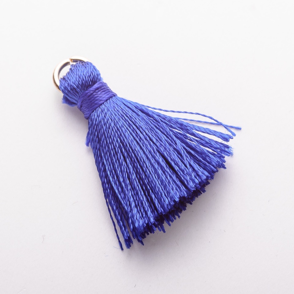 Заготовка за рукоделие: миниатюрна копринена четка с пръстен 'коприна' Lсм, диаметър 5 мм, цена за 1 бр.