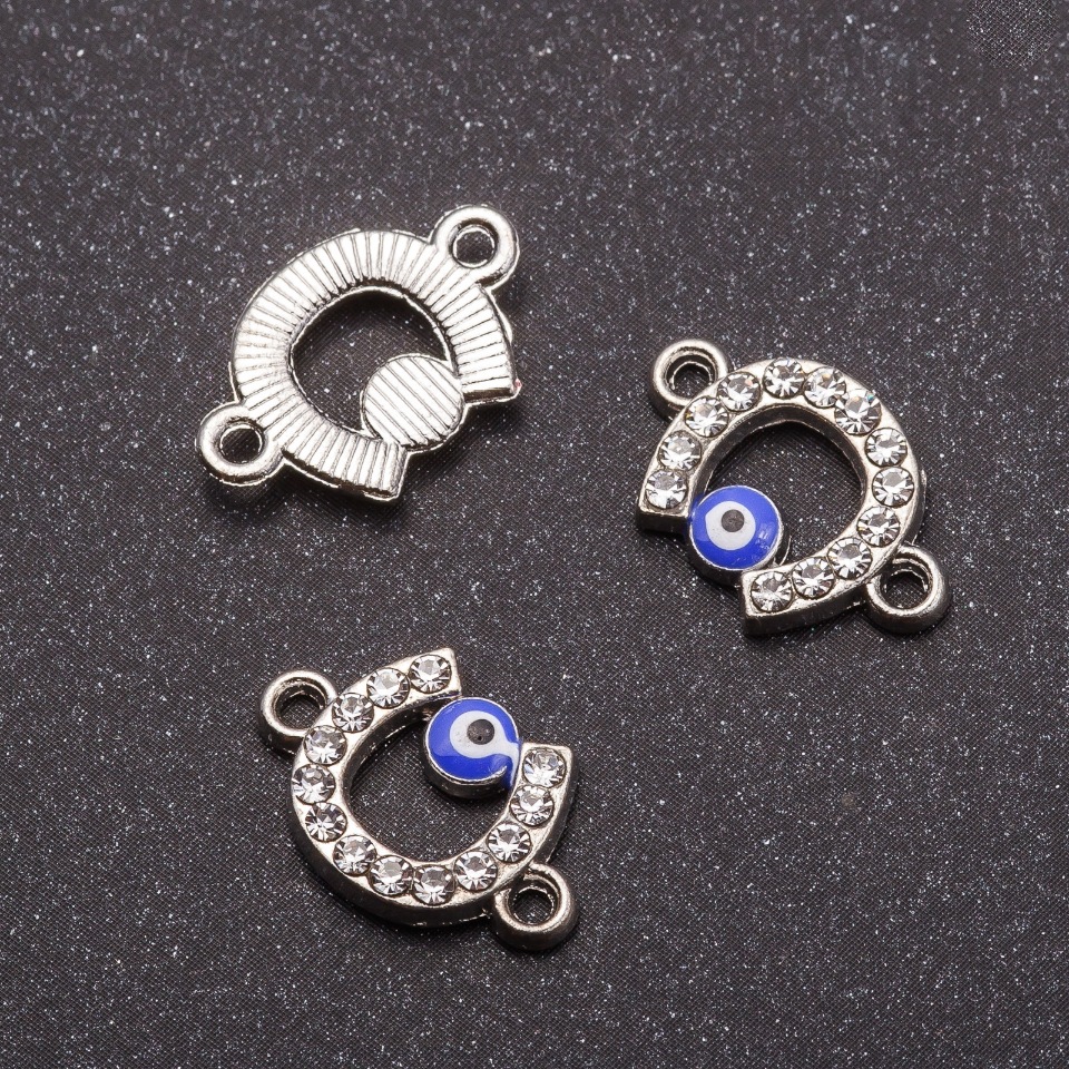 Фурнитура конектор подкова 17×11 мм, фас. 3 бр