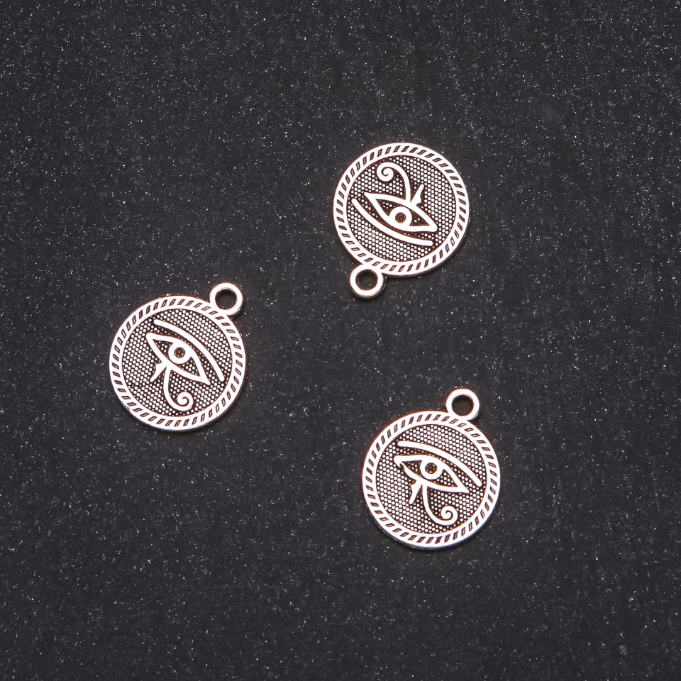 Фурнитура висулка Египетското око 15×18 мм опаковка 20 г ± 12 бр