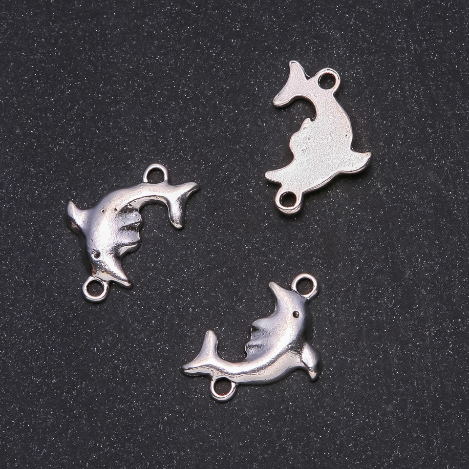 Фурнитура конектор Делфин 25×17 мм, фасовка 20 г ±7 бр