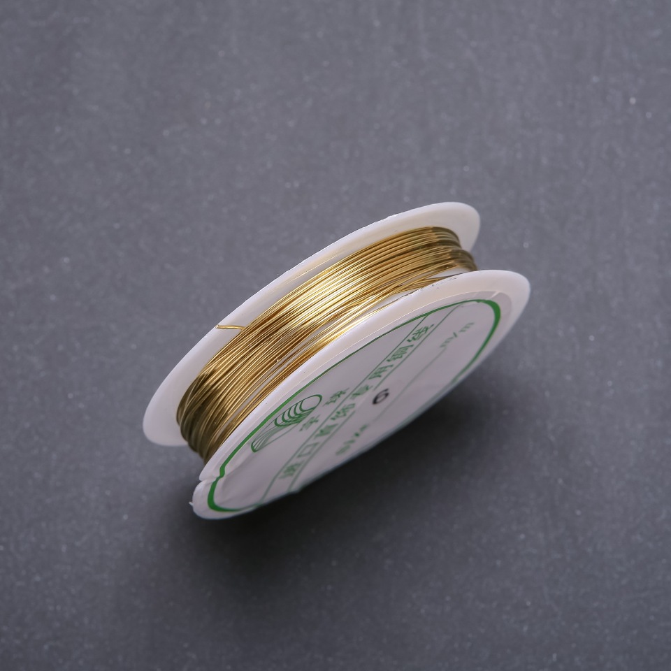 Жило за украса лимонено-златисто, диаметър 0,6 мм, бобина, дължина 6 м