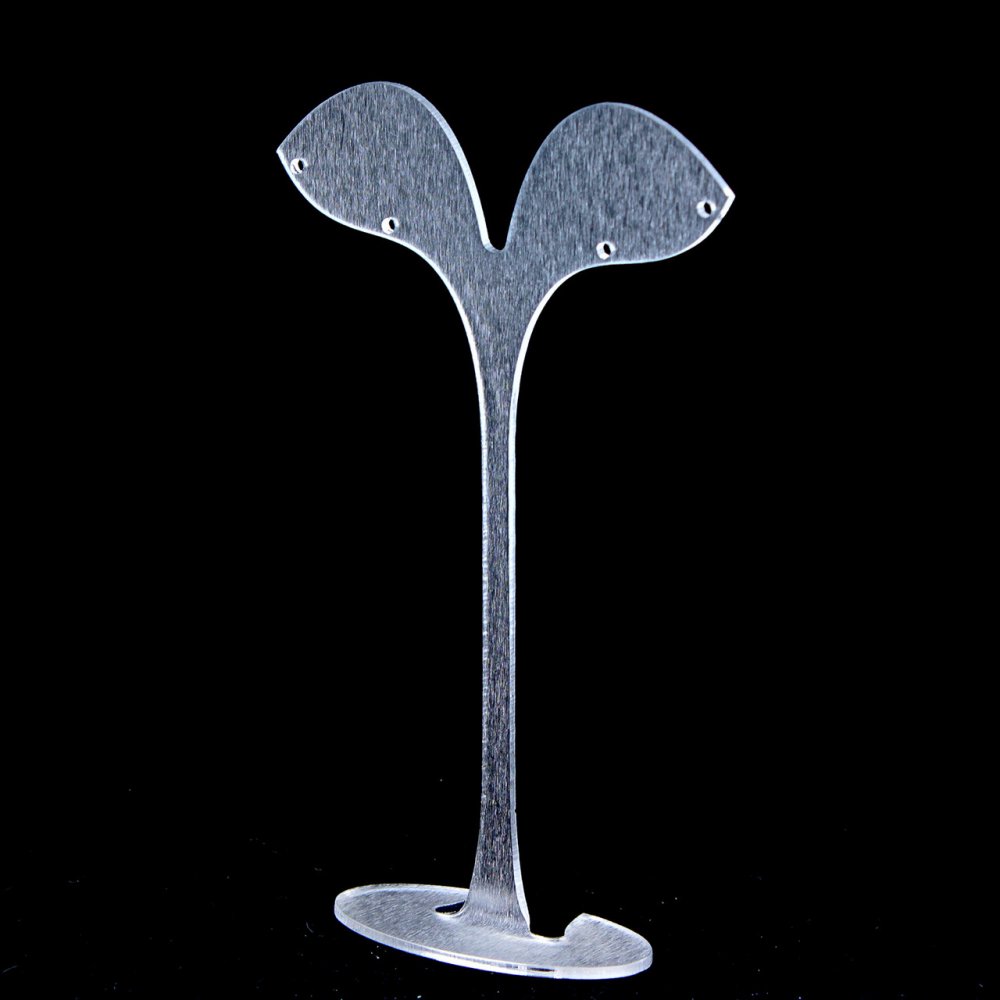 Стойка за обици, матов пластик, височина 125 мм