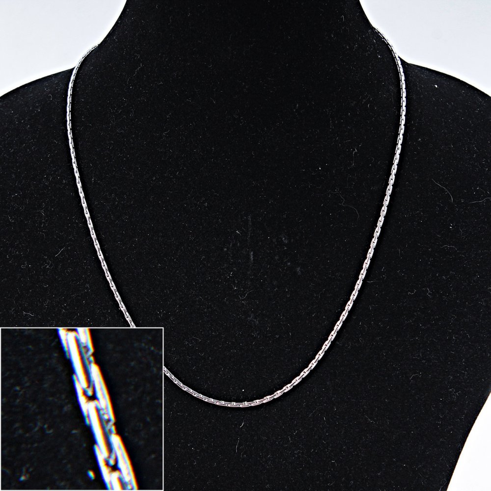 Верига за бижутерия — метален якорен ланец, 50 см