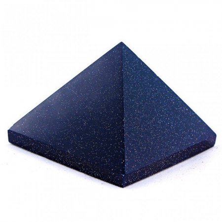 Пирамида сувенир авантюрин (синтетичен) Нощ Каира прес, височина около 37 мм, дължина около 30 мм
