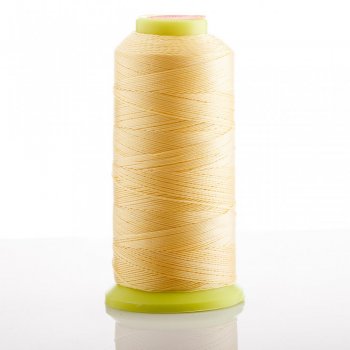Бобинова нишка ярко жълта, диаметър 0,9 мм, капронова за ръкоделие 300 м
