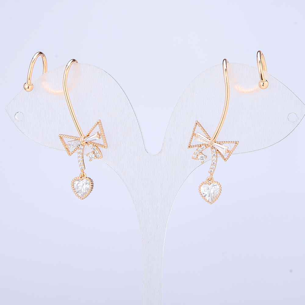 Каф Xuping позлата 18К бели кристали, дължина 40 мм +