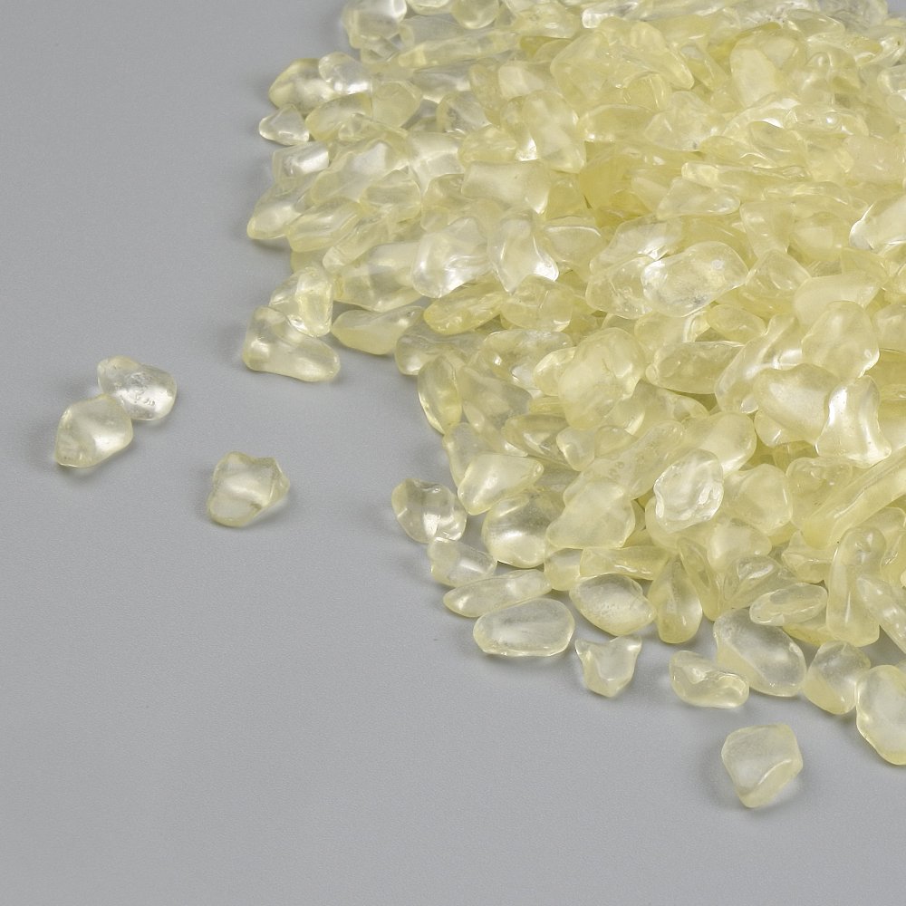 Фурнитура камъчна троха без дупка Цитрин d 6-14×6×3-5 мм ± (Цена за 100 г)