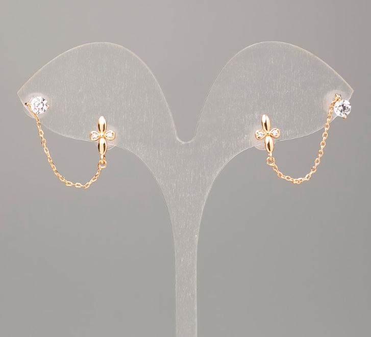 Обеци Xuping позлатени 18К пусети