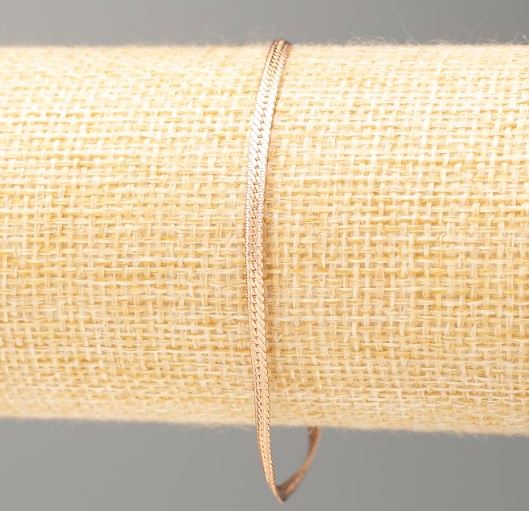 Гривна Xuping позлата 18K, дължина 19 см, дебелина 2 мм