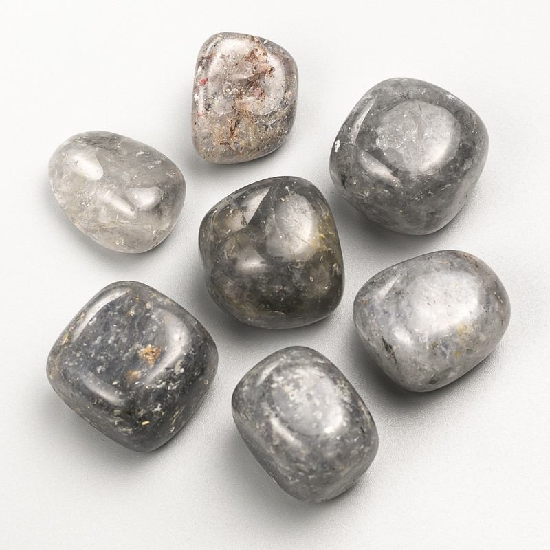 Сувенирен естествен камък Димчаст кварц галтоване 22x19 мм (+-), фасовка 100 г