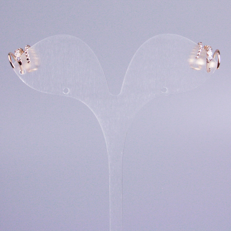 Тройно каф Xuping позлатяване 18K бели кристали 10×8 мм +