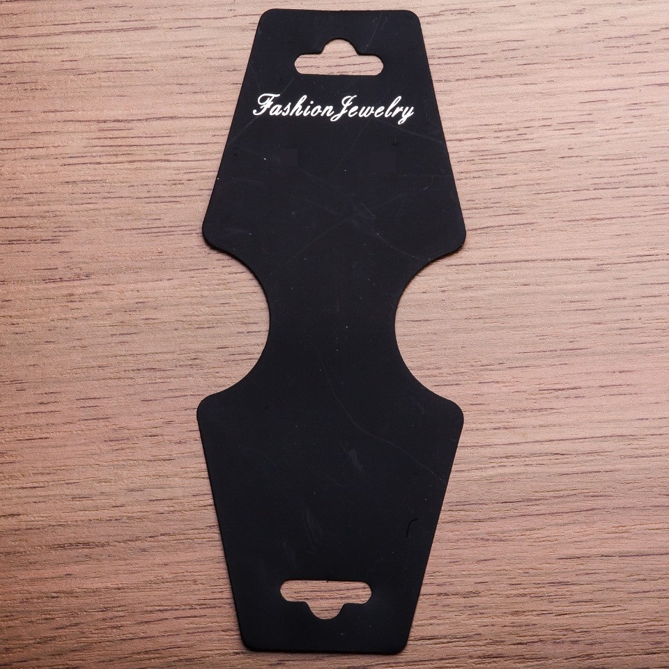 Планшетка за бижута черна 11×4,5 см пластмасова 200 бр./оп